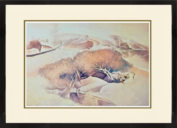 Tay bak koi singapore artist Landscape in Fantasy Idyllic Rural Life Scenes painting Arbour (S/N Limited Edition) fishing villages, kampung scenes and urban landscapes.